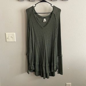 Green free people tunic!